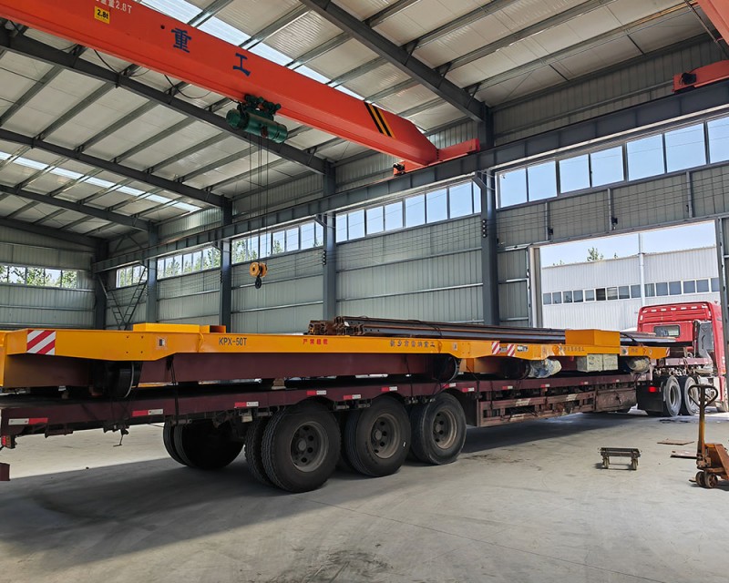 50 Tons Rail Transfer Cart Delivery Staðsetning