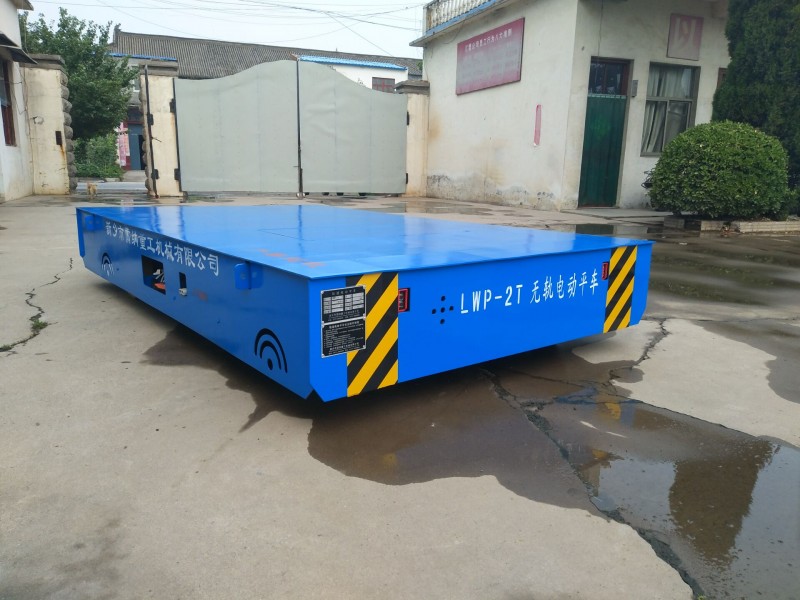 2 Tons Battery Powered Trackless Transfer Trolley