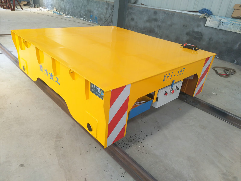 Heavy Material 10 Ton Rail Mounted Cable Drum Transfer Trolley