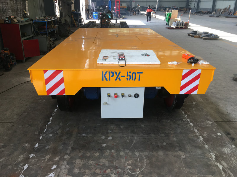 Heavy Load Remote Control Material Rail Transfer Cart