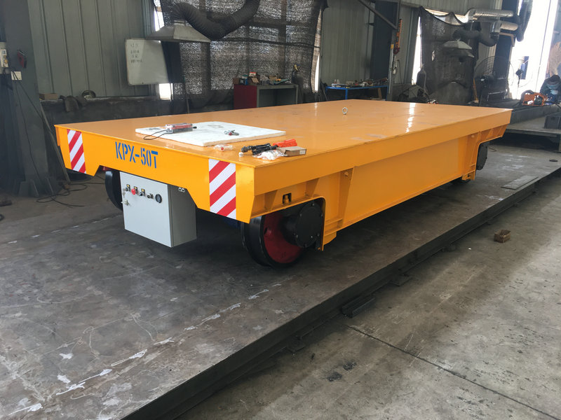 Heavy Load Remote Control Material Rail Transfer Cart
