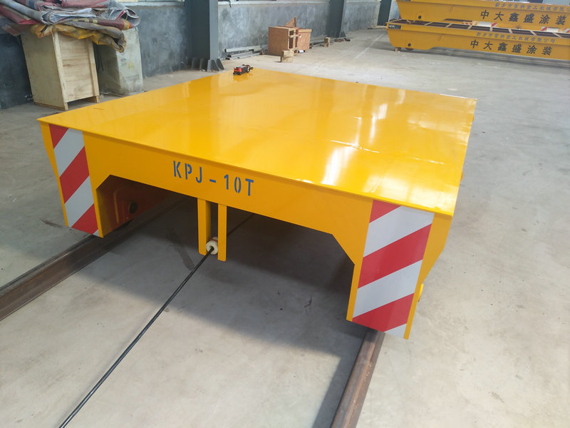 Heavy Material 10 Ton Rail Mounted Cable Drum Transfer Trolley