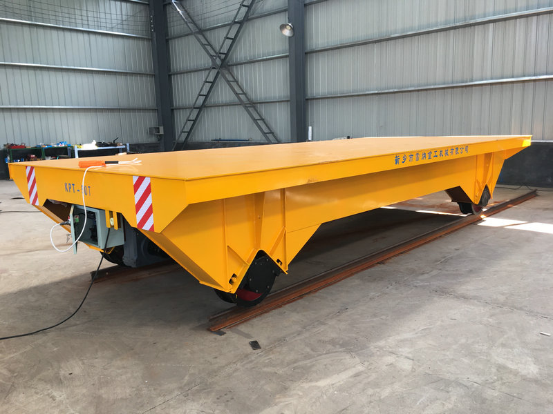 50T Remote Cable Powered Rail Transfer Cart framleiðslu verksmiðju notkun