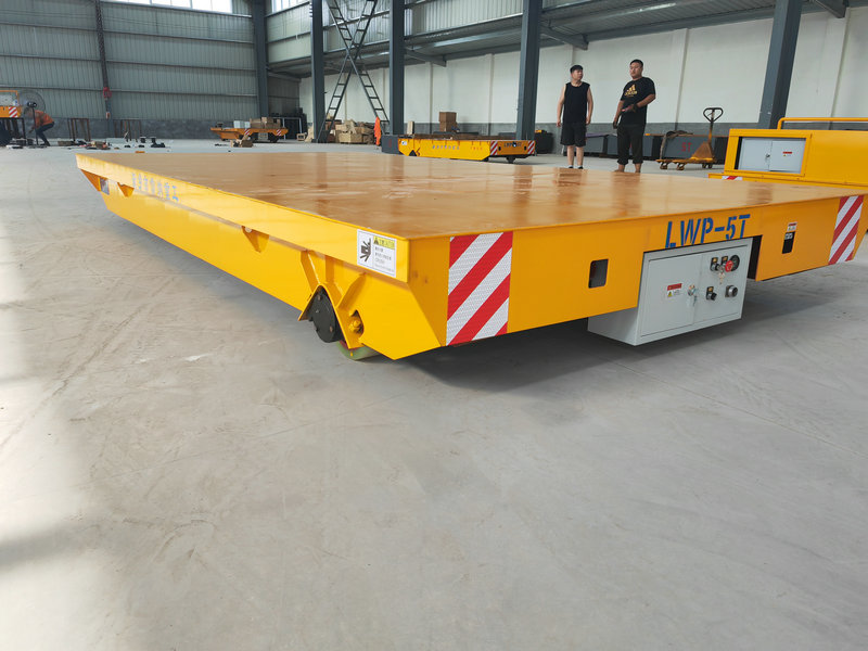 Motorized Electric Trackless Transfer Multidirectional Cart með rafhlöðu