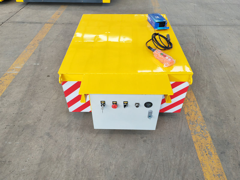 Verksmiðju Transport Battery Operated Rail Transfer Cart