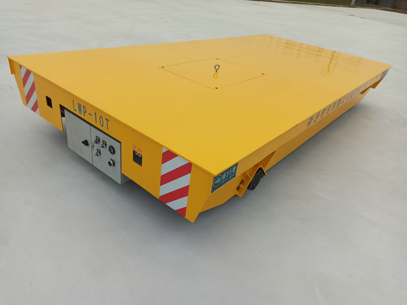 10 Tons Betong vörur Trackless Transfer Trolley