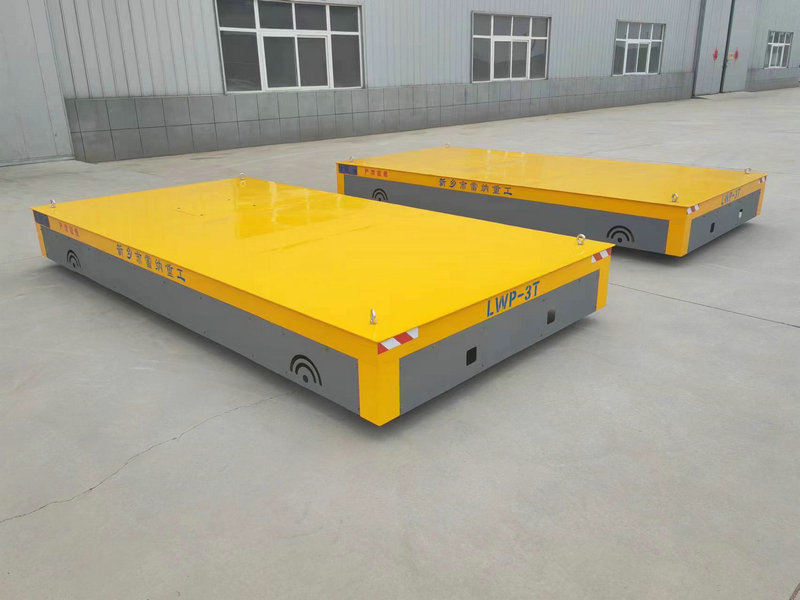 Heavy Load 3 Tons Stál Trackless Transfer Cart