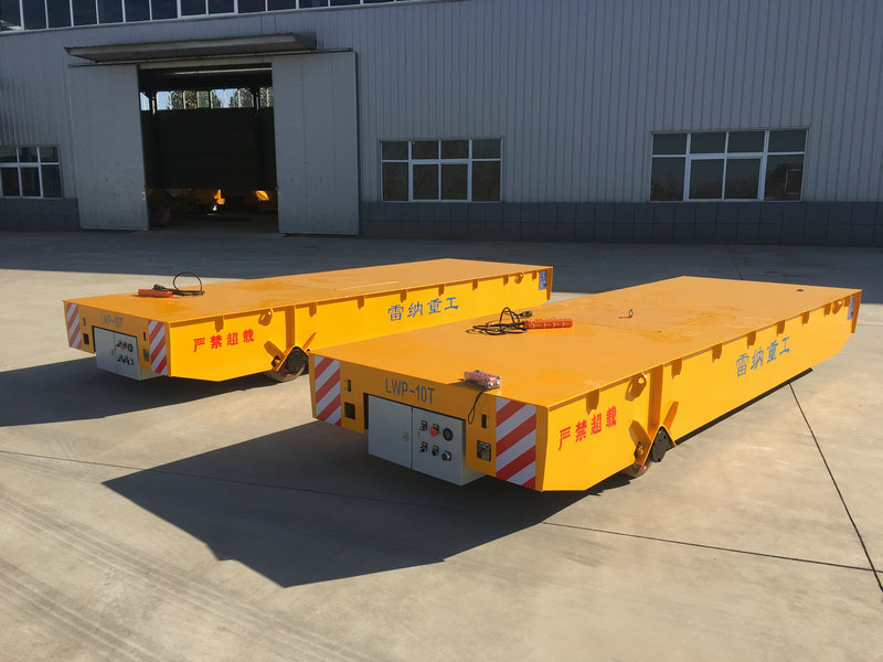 10T rafhlöður Powered Trackless Transfer Cart