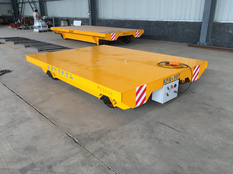 Sérsniðin 10 Tons Rail Transfer Trolley fyrir Heavy Loads