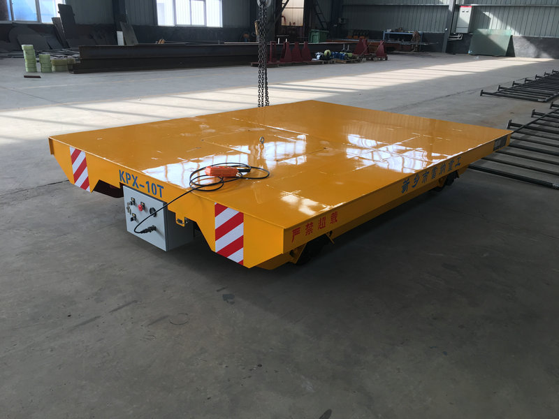 Sérsniðin 10 Tons Rail Transfer Trolley fyrir Heavy Loads