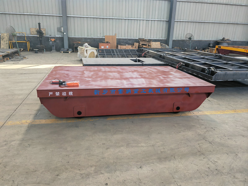 Heavy Duty Material Handling Equipment Motorized Rail Transfer Cart