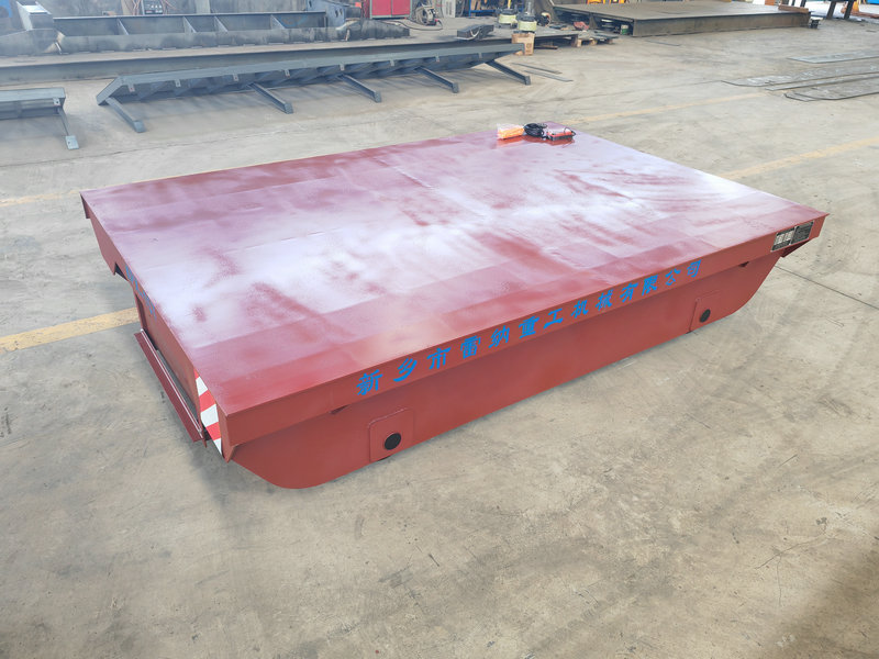 Heavy Duty Material Handling Equipment Motorized Rail Transfer Cart