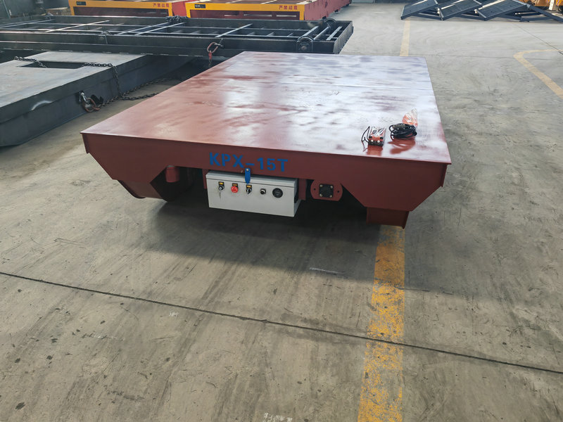Heavy Duty Material Handling Equipment Motorized Rail Transfer Cart