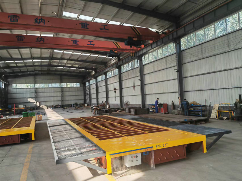 Sérsniðin þyngd 25 tonn Rail Transfer Trolley