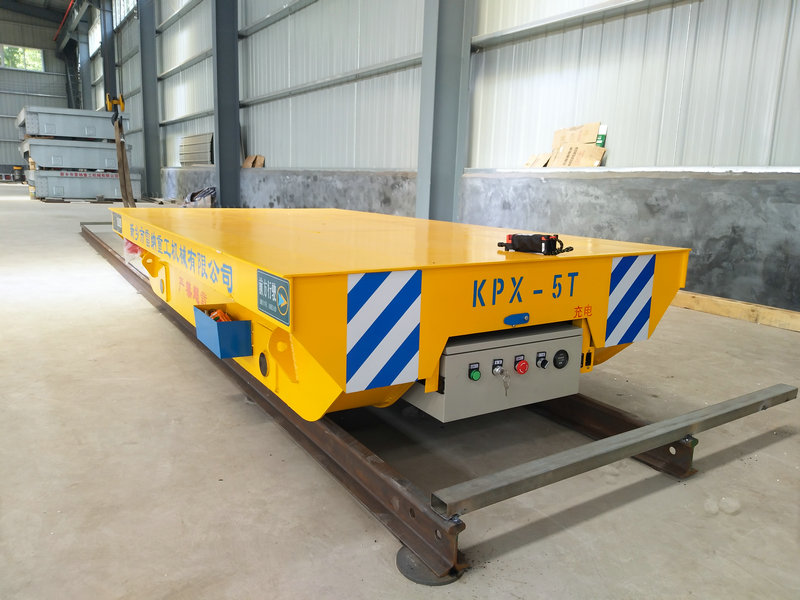 Steel Pipe 5 Tons Battery Rail Transfer Trolley