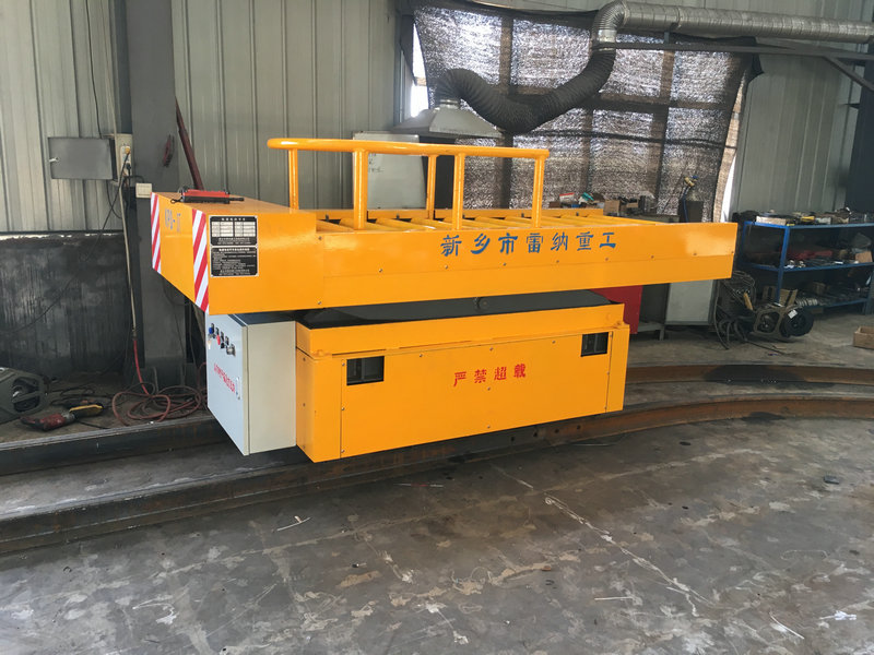 3T Rail að snúa rafmagns flatt vagn með lyft