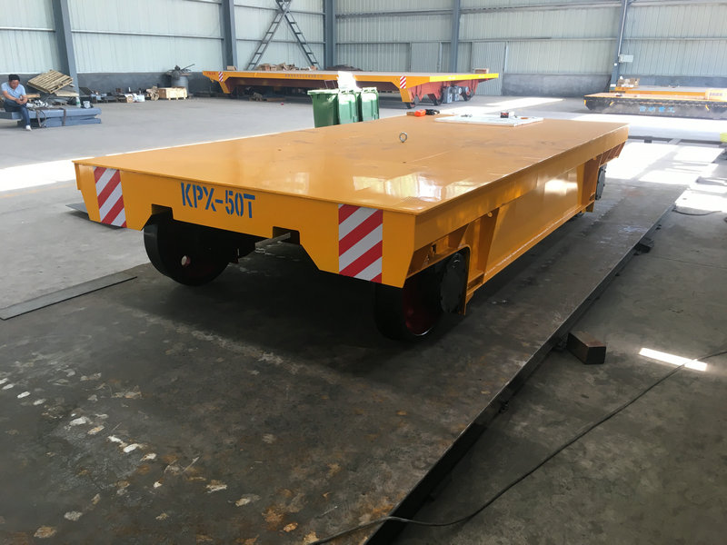 Heavy Load Remote Control Material Rail Transfer Cart