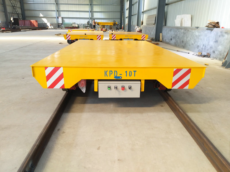 Heat Treatment Workshop Low Voltage Rail Electric Transfer Cart