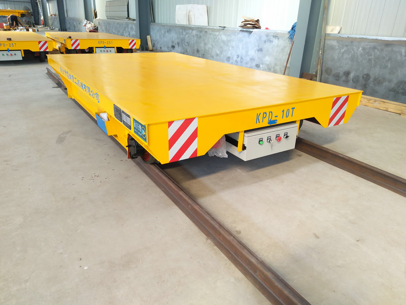 Heat Treatment Workshop Low Voltage Rail Electric Transfer Cart