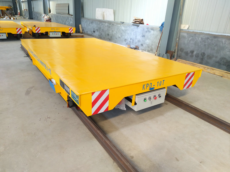 Heat Treatment Workshop Low Voltage Rail Electric Transfer Cart
