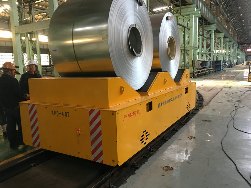 Steel Plant Rail Powered flytjandi körfu