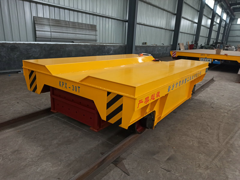 Battery-powered 30T Rail Transfer Cart fyrir Die og mold Handling