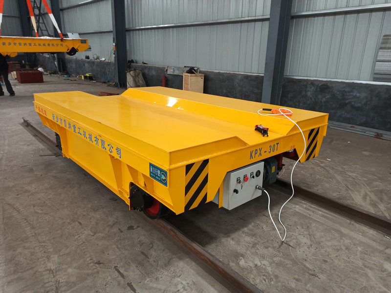 Battery-powered 30T Rail Transfer Cart fyrir Die og mold Handling